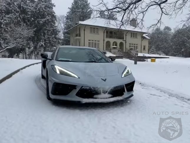 WATCH: How Well Does The C8 Corvette Perform In The Snow? You Are AboutTo Find Out